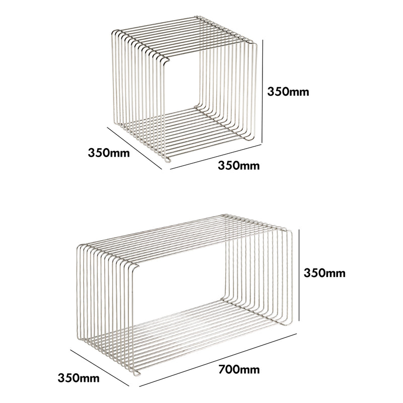 Bauhaus Steel Side Table PANTON WIRE Size Chart