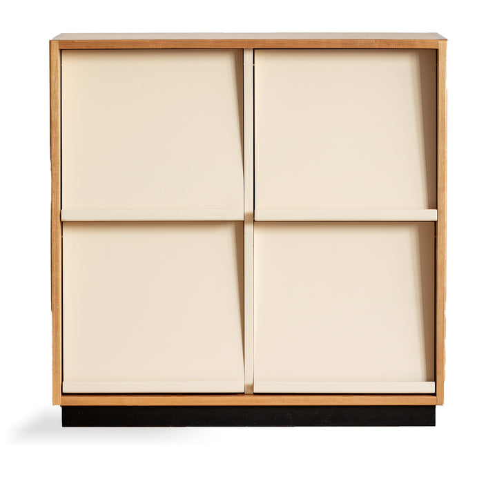Scandinavian cherry wood modular cabinet time environmental situation.