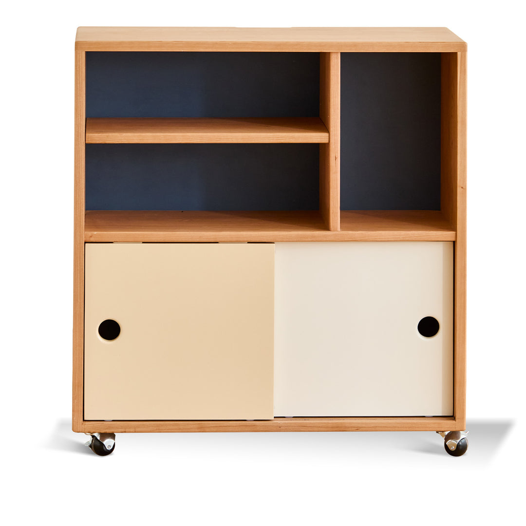 Scandinavian-cherry-wood-modular-cabinet-time conceptual design.
