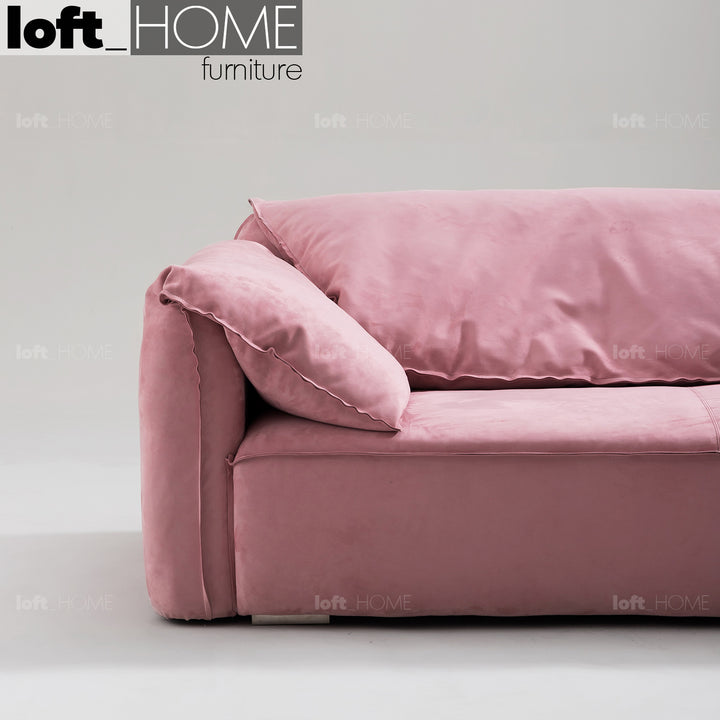 Contemporary suede fabric 4 seater sofa casablanca situational feels.