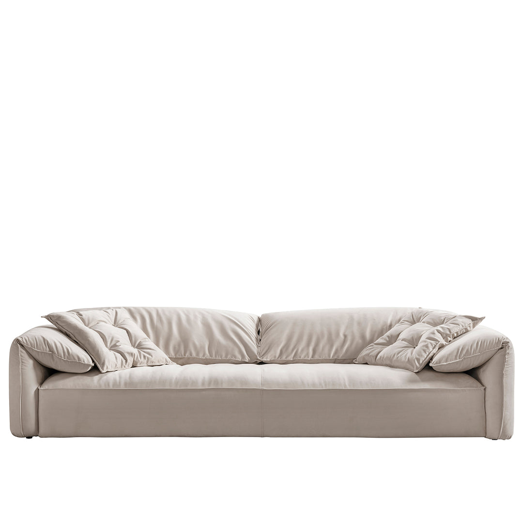 Contemporary suede fabric 4 seater sofa casablanca detail 3.