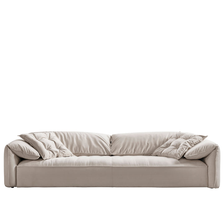 Contemporary suede fabric 4 seater sofa casablanca detail 3.
