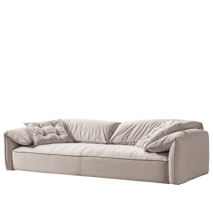 Contemporary suede fabric 4 seater sofa casablanca detail 4.