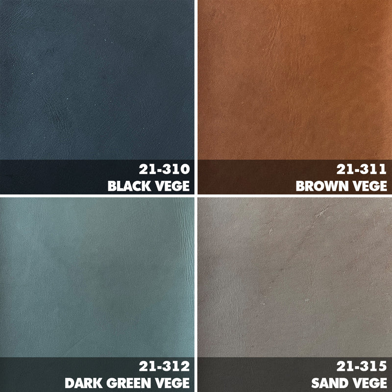 Minimalist Vege Genuine Leather 1 Seater Sofa WINSLOW Color Swatches