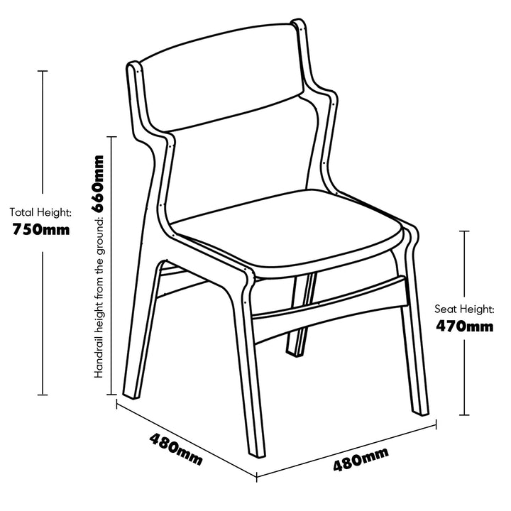 Vintage beech wood chenille velvet fabric dining chair zeta size charts.