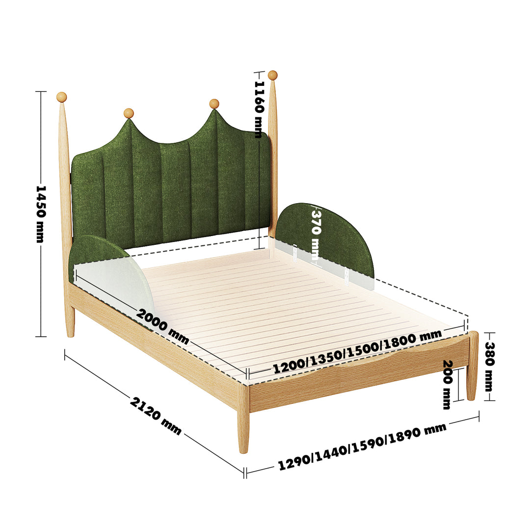 Vintage beech wood velvet fabric kids bed mag size charts.