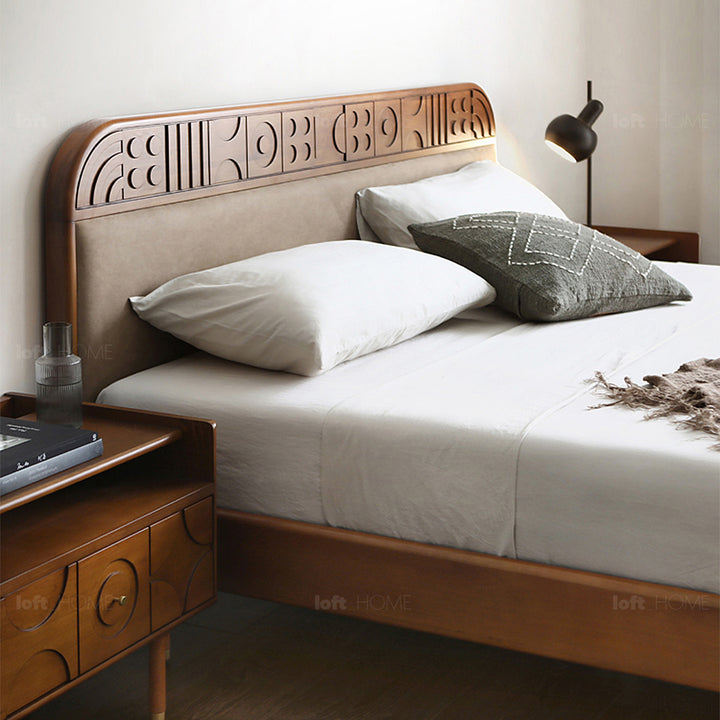 Vintage boxwood bed madrid material variants.