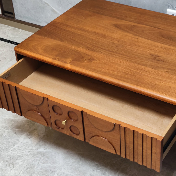 Vintage boxwood coffee table madrid detail 3.