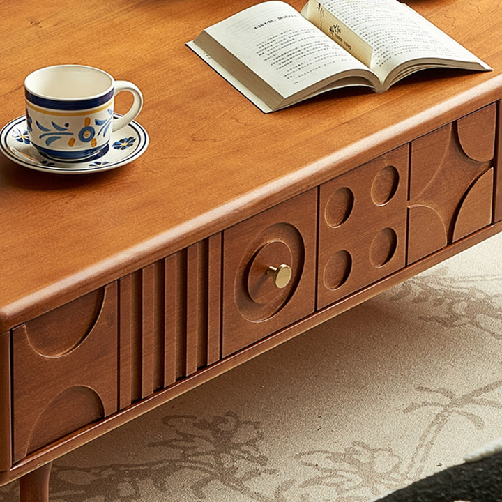 Vintage boxwood coffee table madrid detail 4.