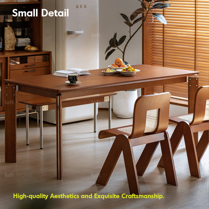 Vintage boxwood dining table essan detail 23.