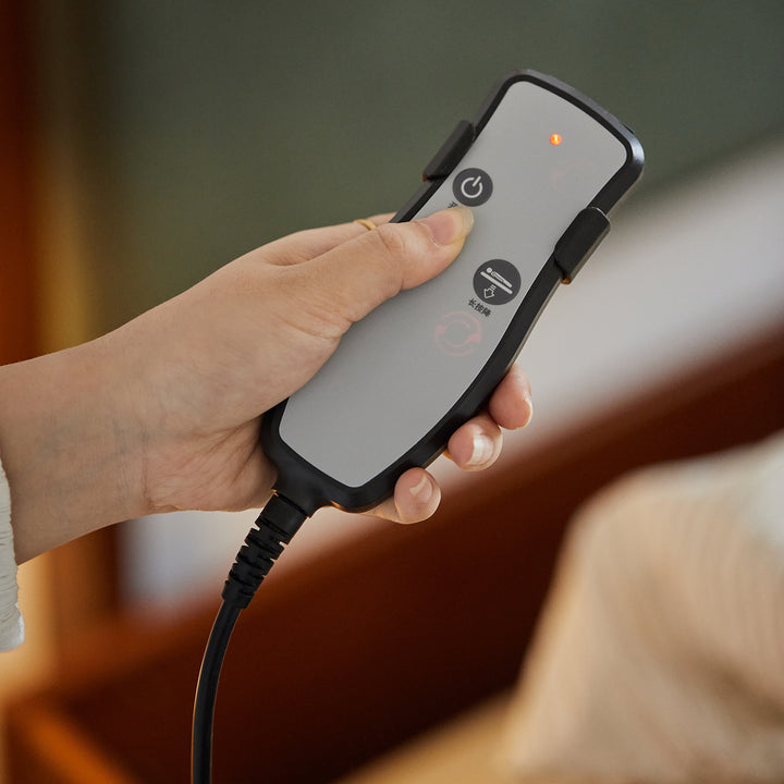 Vintage boxwood electric lift-up storage bed qisu detail 4.