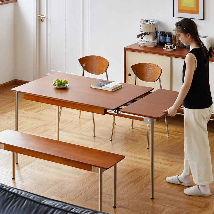 Vintage boxwood extendable dining table season size charts.