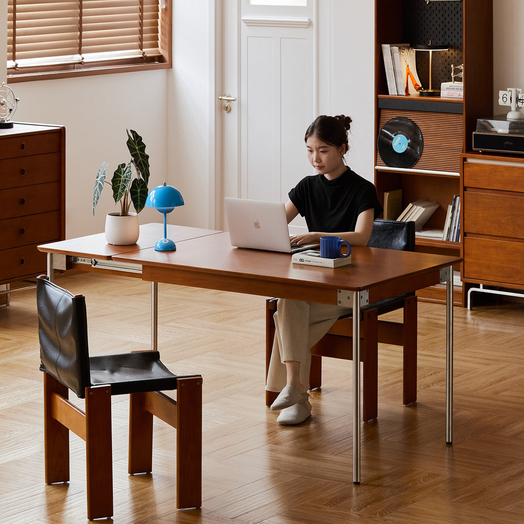 Vintage boxwood extendable dining table season material variants.