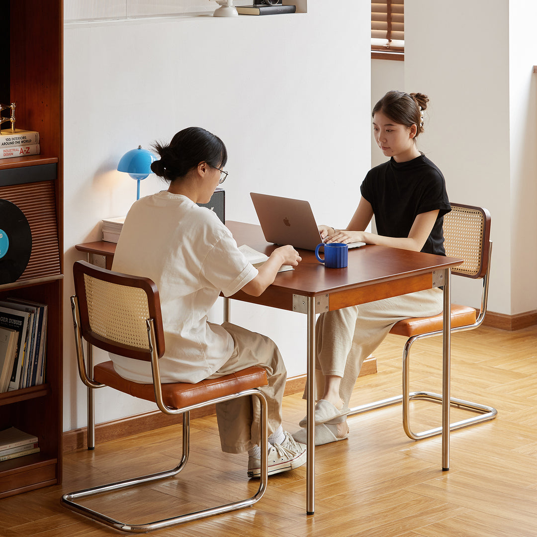Vintage boxwood extendable dining table season in real life style.