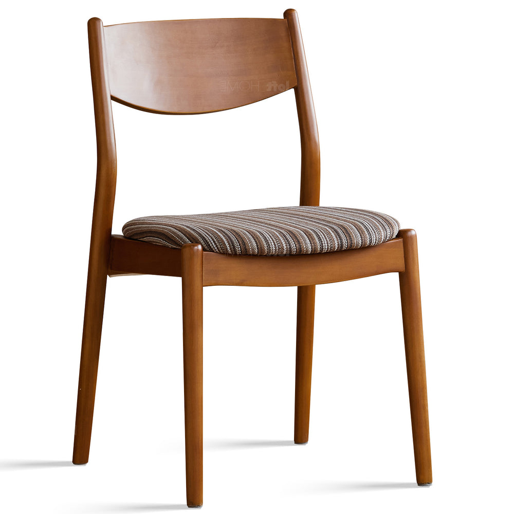 Vintage boxwood mix weave fabric cushion stackable dining chair truffle primary product view.