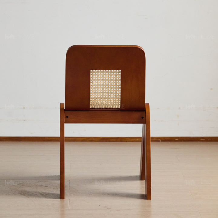 Vintage boxwood rattan dining chair fanko detail 19.