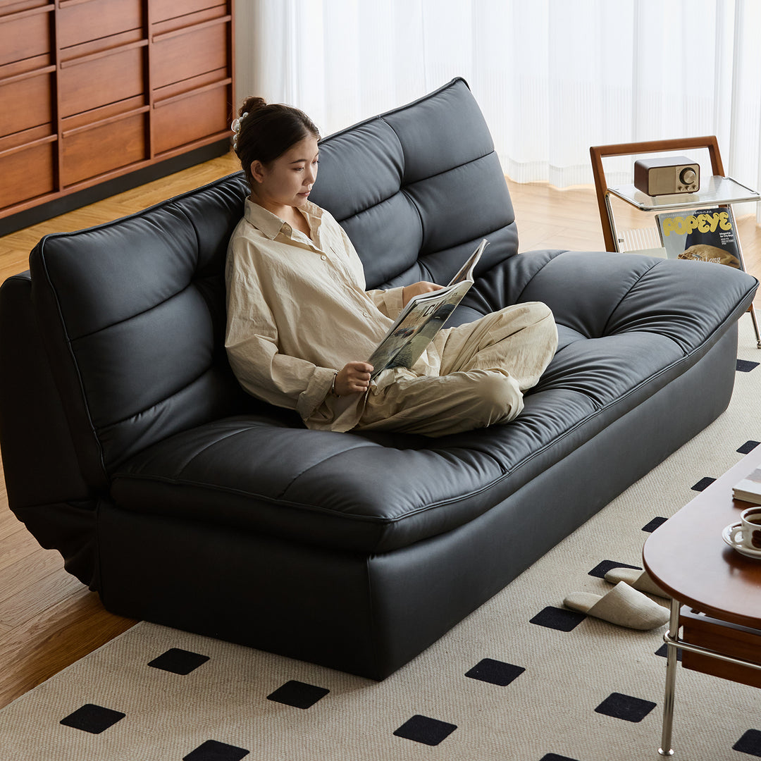 Vintage microfiber leather 3 seater sofa bed lie flat size charts.