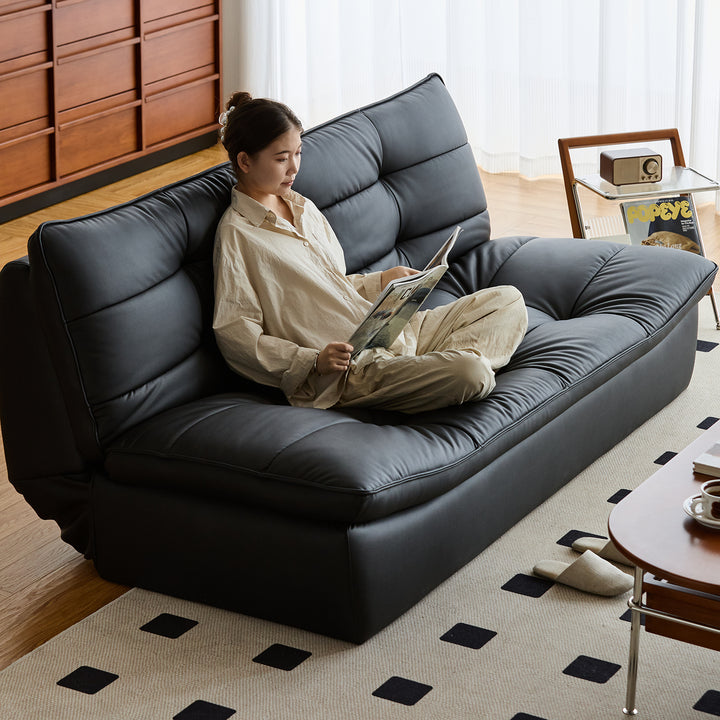 Vintage microfiber leather 3 seater sofa bed lie flat size charts.