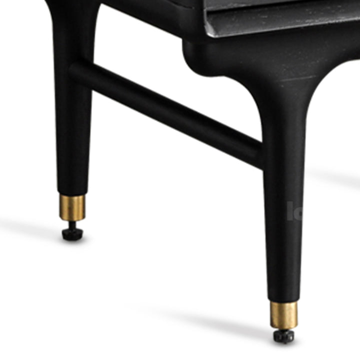 Vintage oak wood side table nova conceptual design.