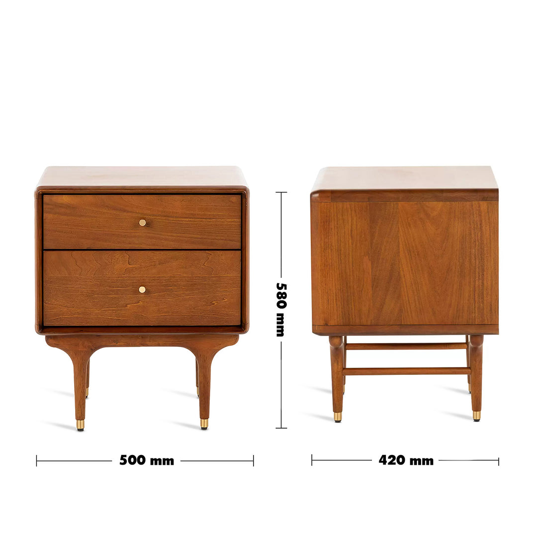 Vintage oak wood side table nova size charts.