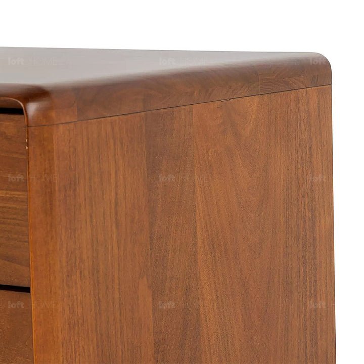 Vintage oak wood side table nova with context.