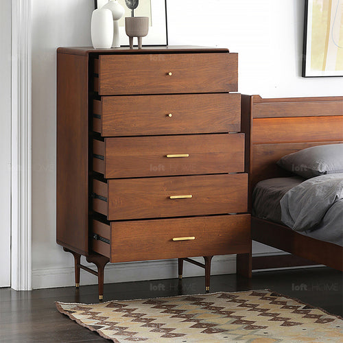 Vintage Oak Wood Storage 5 Drawer Cabinet NOVA Good to Know Preview-1