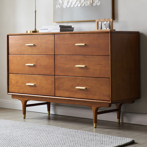 Vintage Oak Wood Storage 6 Drawer Cabinet NOVA Good to Know Preview-1