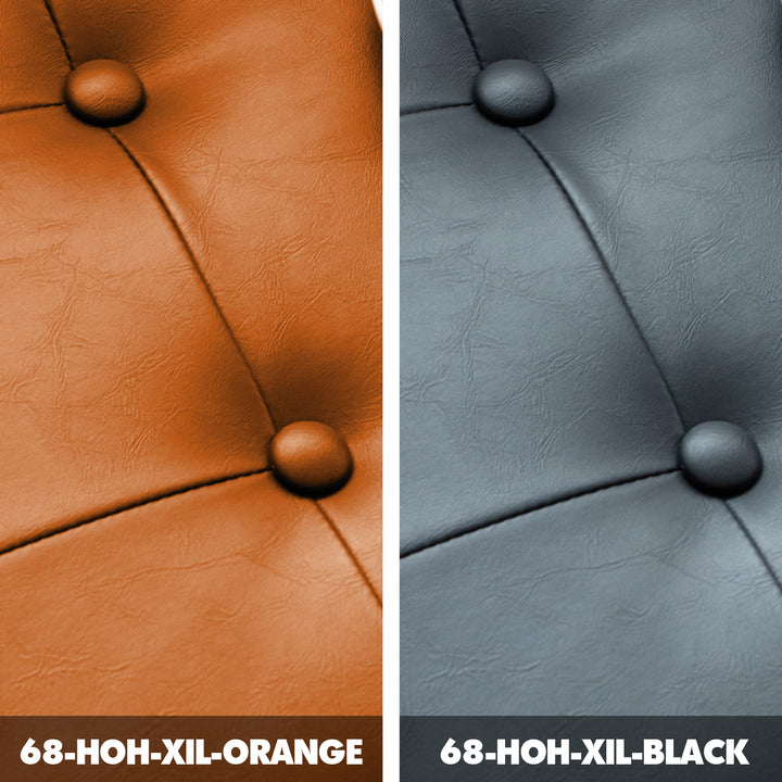 Vintage pu leather dining bench hoh xil color swatches.