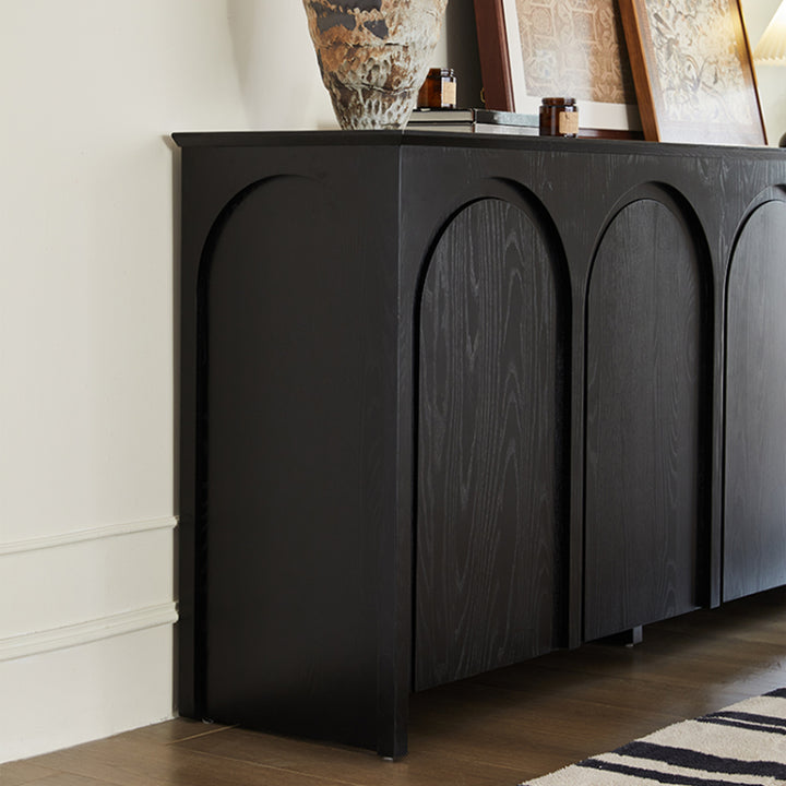Vintage pine wood storage side cabinet carmen situational feels.