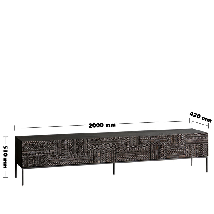 Vintage pine wood tv console toem size charts.
