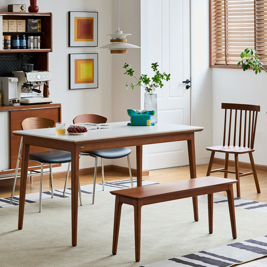 Vintage sintered stone dining table mies primary product view.