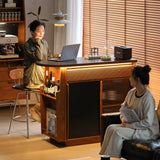 Vintage sintered stone storage bar table the old size charts.