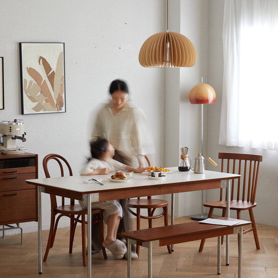 Vintage boxwood dining table season detail 10.