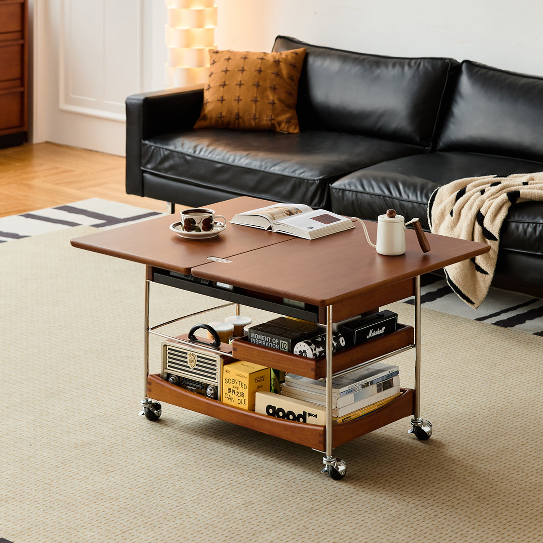Vintage boxwood extendable coffee table versa primary product view.