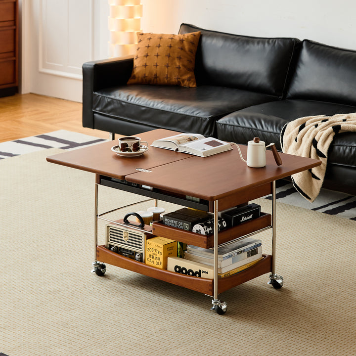 Vintage boxwood extendable coffee table versa primary product view.