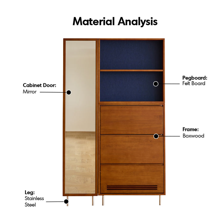Vintage Boxwood Shoe Cabinet SEASON