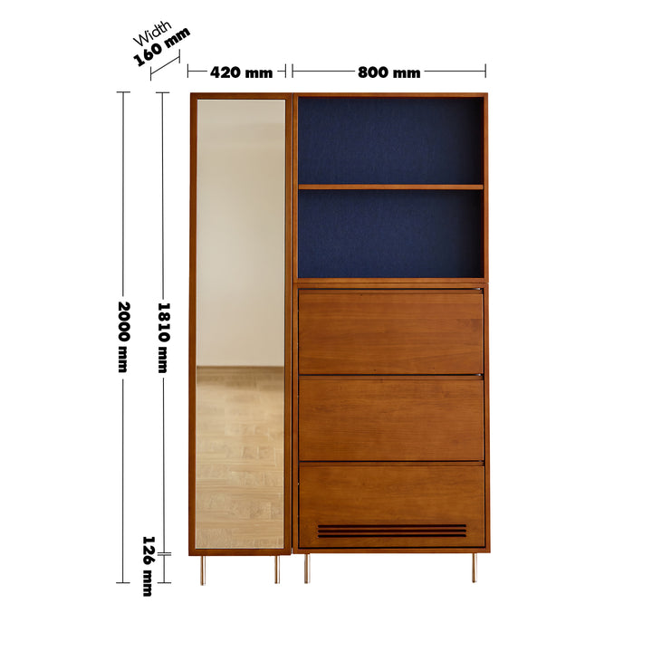 Vintage Boxwood Shoe Cabinet SEASON