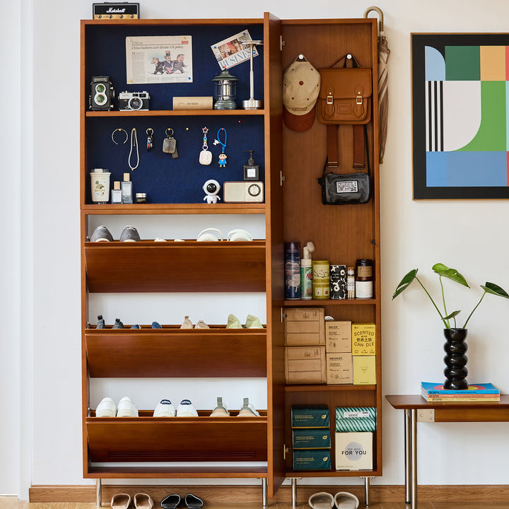 Vintage Boxwood Shoe Cabinet SEASON