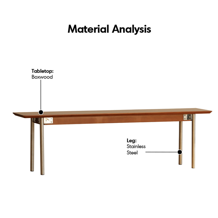Vintage Boxwood Sintered Dining Bench SEASON