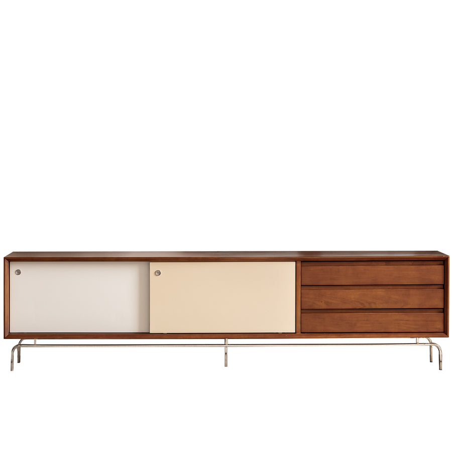 Vintage Boxwood Sliding Door TV Console MOONRISE
