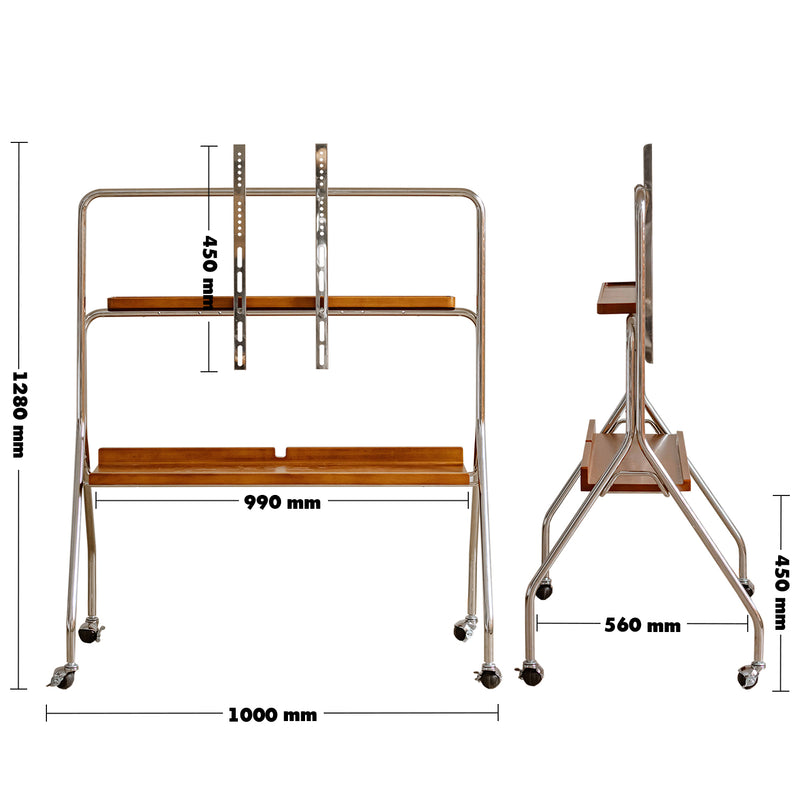 Bauhaus Boxwood TV Hanger CHARLES Size Chart
