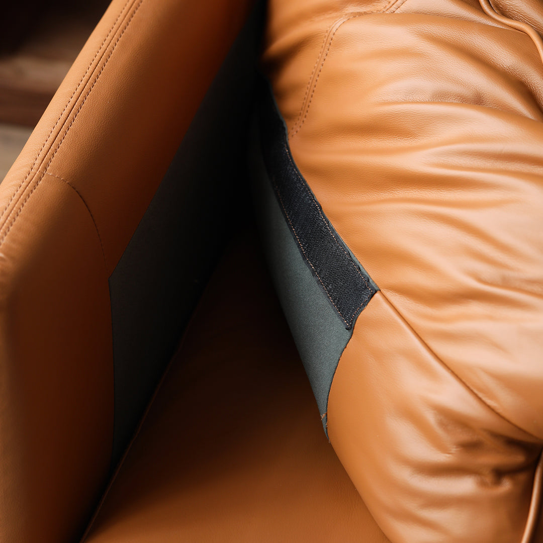 Vintage genuine leather 2 seater sofa bravo environmental situation.