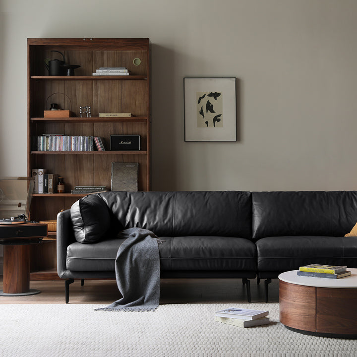 Vintage genuine leather 2 seater sofa bravo layered structure.