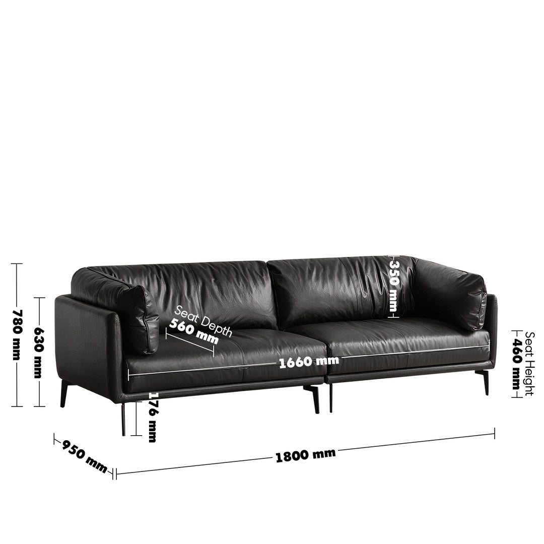 Vintage genuine leather 2 seater sofa bravo size charts.