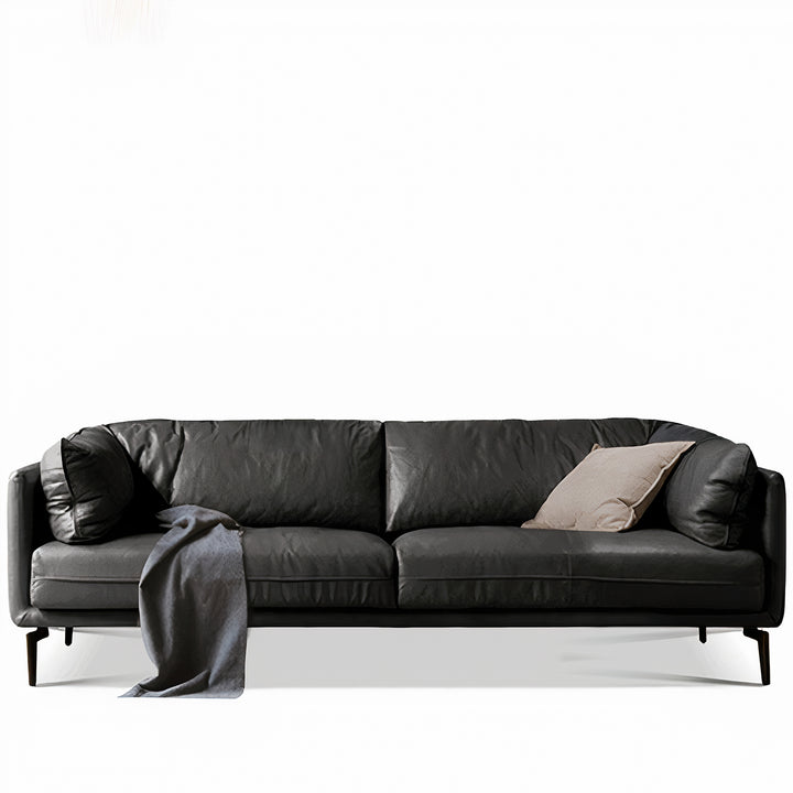 Vintage genuine leather 3 seater sofa bravo detail 4.