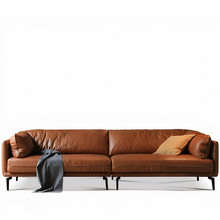 Vintage genuine leather sectional 4 seater sofa bravo detail 2.