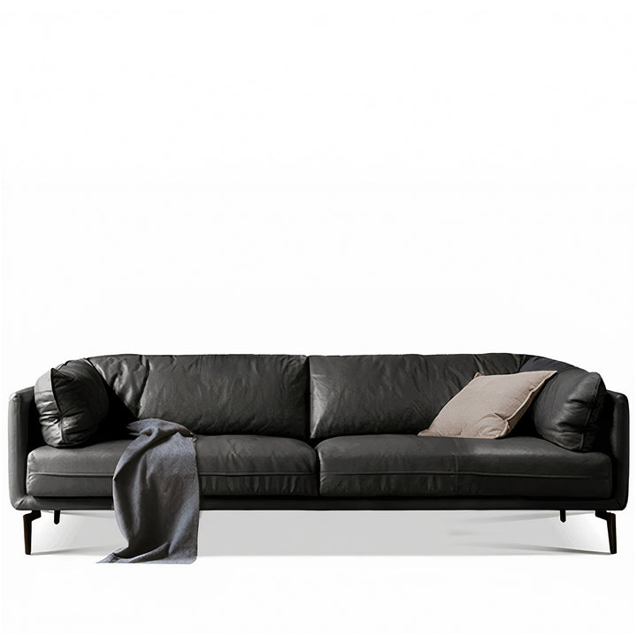Vintage genuine leather sectional 4 seater sofa bravo detail 3.