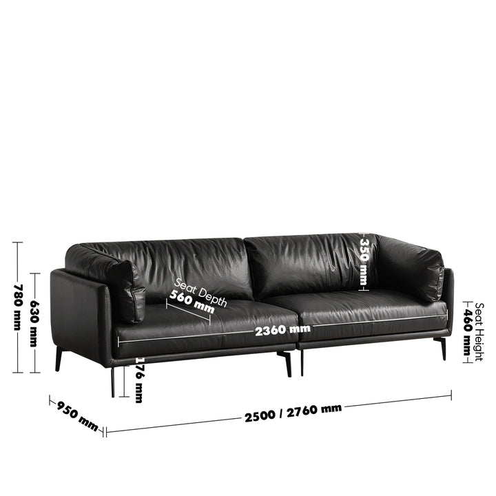 Vintage genuine leather sectional 4 seater sofa bravo size charts.