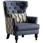 Vintage Microfiber Leather 1 Seater Sofa Chair GRIMM