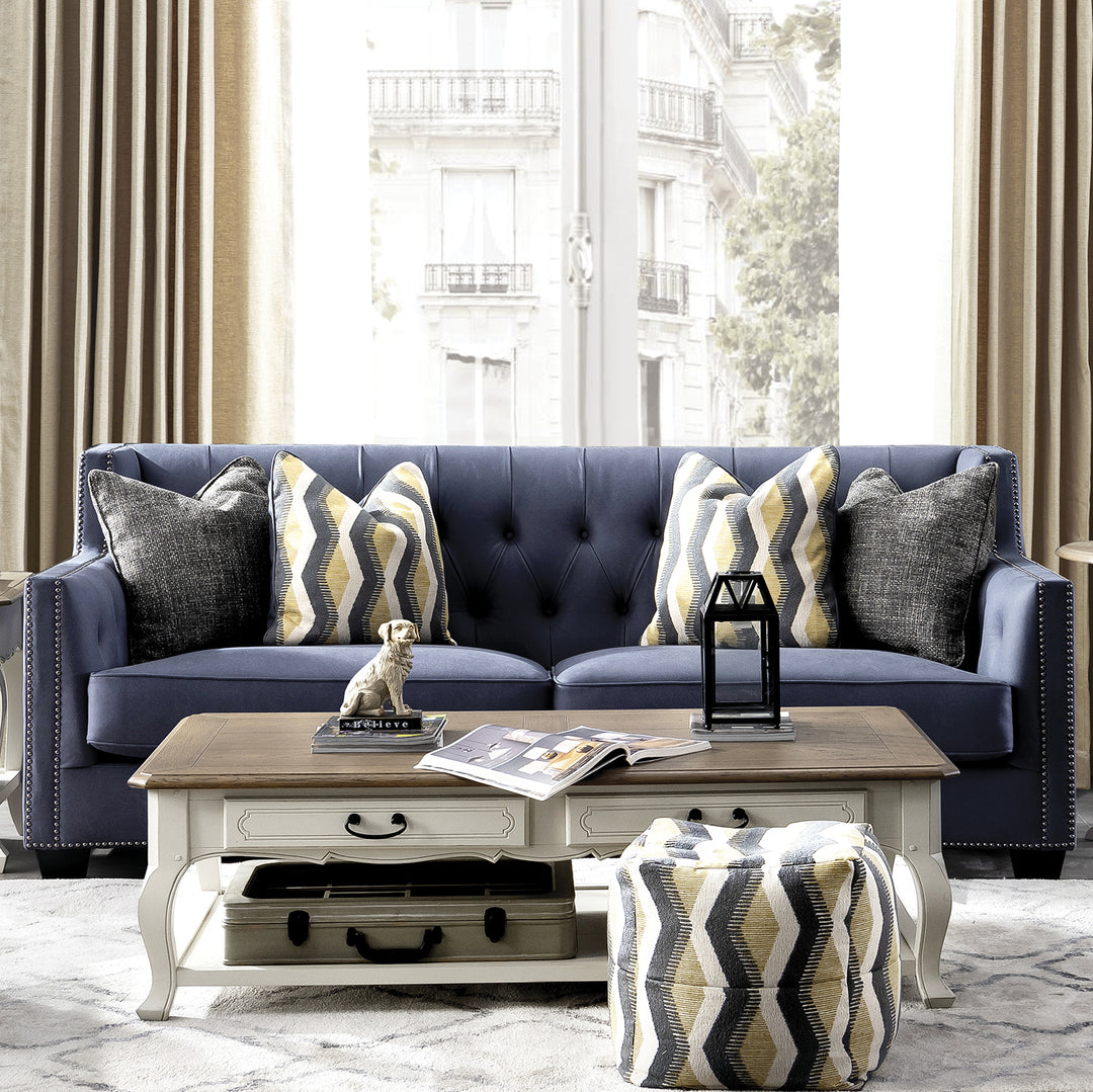 Vintage microfiber leather 3 seater sofa grimm material variants.